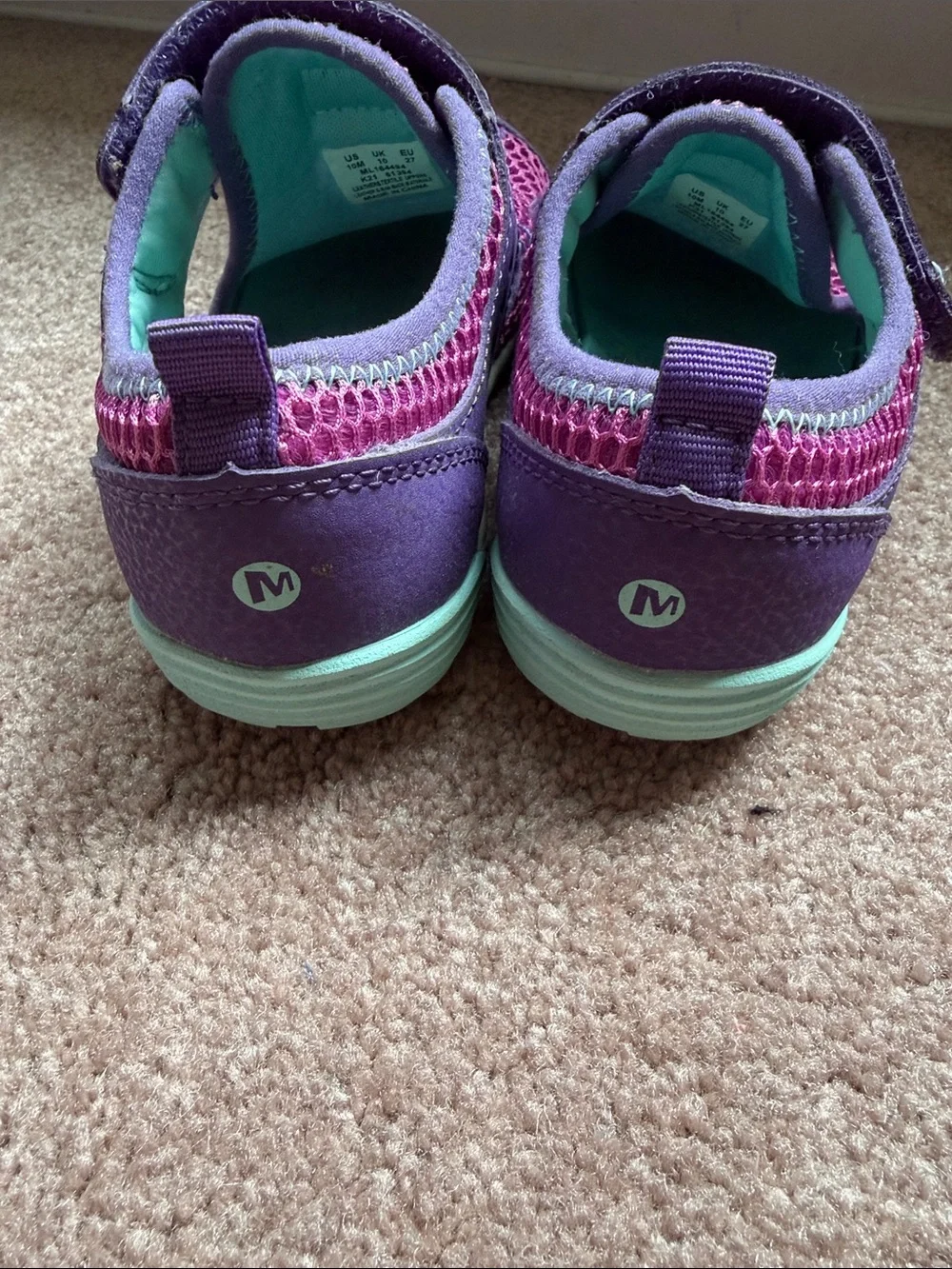 Merrell Kids' Purple & Pink Mesh Slip-On Shoes
